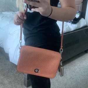 Coral Coach Crossbody